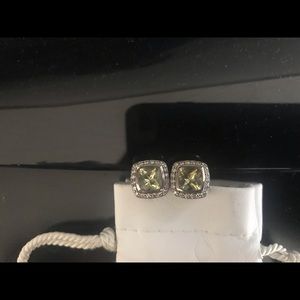 David Yurman Albion Earrings-Citrine and Diamonds